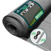 Brise vue occultant en HDPE 90g/m² 1x10m avec attaches de fixation gris - voonot.com