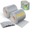 Brise vue occultant PVC 450g/m2 19cm x 140m Gris clair - voonot.com