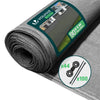 Brise vue occultant en HDPE 90g/m² 1x20m avec attaches de fixation gris - voonot.com