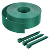 Bordure de jardin PE flexible 20M x 8 CM avec piquets vert - voonot.com