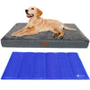 Matelas panier pour chien avec tapis gel rafraichissant amovible 90x68cm - voonot.com
