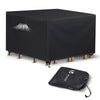 Housse salon de jardin bache de protection 420D 135x135x73cm noire - voonot.com