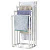 Porte serviettes sur pied autoportant 4 niveaux blanc - voonot.com