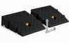 Lot de 2 Rampes de Trottoir en Polypropylene 25x27x7 cm Noir