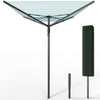 Etendoir a Linge Exterieur Rotatif avec housse de protection et Surface etendage 50m Gris - voonot.com