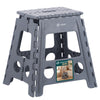 Tabouret pliant antiderapant 39x32x40 cm plastique gris - voonot.com