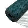 Grillage a poule avec fils 13mm en PVC gaine vert 1x50M - voonot.com