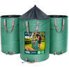 Lot de 3 Sac de Jardin Pop up 170L en Polyéthylène avec Poignées - voonot.com