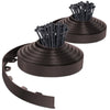 Bordure de jardin PVC flexible 40m avec piquets marron - voonot.com
