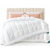 Couette 4 saisons doux 3 en 1 avec rembourrage polyester 500gsm 260x240cm blanc - voonot.com