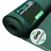 Brise vue occultant en HDPE 90g/m² 1.8x10m avec attaches de fixation vert - voonot.com