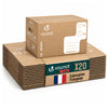Lot de 20 cartons de demenagement stockage 45L Fabrique en France 50x30x30cm - voonot.com