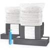 Lot de 9 sac de rangement sous vide Non Tisse XXL gris - voonot.com