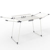 Sechoir a linge etendoir sur pied avec ailes hautes 175x92x106cm Blanc - voonot.com