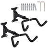 Lot de 2 Support mural velo pliable et reglable metal noir - voonot.com
