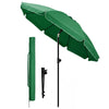 Parasol de jardin 2m avec ancrage sol et sac de transport Vert - voonot.com