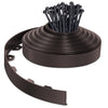 Bordure de jardin PVC flexible 20m avec piquets marron - voonot.com