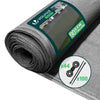 Brise vue occultant en HDPE 90g/m² 1.8x20m avec attaches de fixation gris - voonot.com