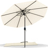 Parasol inclinable 2.70 x 2.40m avec housse de protection beige - voonot.com
