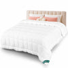 Couette legere doux avec rembourrage polyester 200gsm 260x240cm blanc - voonot.com