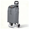 Chariot de courses 2 roues pliable 59L gris - voonot.com