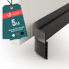 Bas de porte isolant coupe froid 500 cm noir - voonot.com