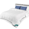 Couette legere doux avec rembourrage polyester 200gsm 200x200cm blanc - voonot.com