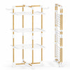Sechoir a linge vertical tour etendoir pliable 3 niveaux 99x69x135.5 cm style bois blanc - voonot.com