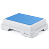 Marche pied antiderapant salle de bain empilable 43x33x11cm PP EVA bleu - voonot.com