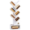 Bibliotheque Arbre etagere a Livres 38x19x113cm Blanc - voonot.com