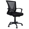 Fauteuil de Bureau Ergonomique pivotant avec dossier toile respirant Noir - voonot.com