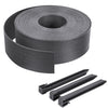 Bordure de jardin PE flexible 20M x 8 CM avec piquets gris - voonot.com