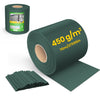 Brise vue occultant PVC 450g/m2 19cm x 70m Vert - voonot.com