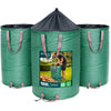 Lot de 3 Sac de Jardin Pop up 100L en Polyéthylène avec Poignées - voonot.com