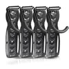 Lot de 4 supports de velo mural rangement suspendu noir - voonot.com