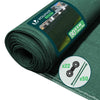 Brise vue occultant en HDPE 90g/m² 1.5x10m avec attaches de fixation vert - voonot.com