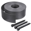 Bordure de jardin PE haute flexible 10M avec piquets gris - voonot.com