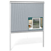 Store moustiquaire pour fenetre enroulable et recoupable en pvc L150 x H160 cm Blanc - voonot.com