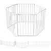 Barriere de securite cheminee pliable 3.75M 6 panneaux blanc - voonot.com