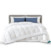 Couette 4 saisons doux 3 en 1 avec rembourrage polyester 500gsm 220x240cm blanc - voonot.com