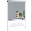 Store moustiquaire pour fenetre enroulable et recoupable en aluminium L130 x H160 cm Blanc - voonot.com