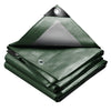 Bâche de Protection en Polyéthylène resistant et impermeable 240g/m² vert et argent 4x8m - voonot.com