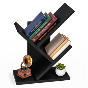 Bibliotheque Arbre etagere a Livres 30x16x40.5cm Noir - voonot.com