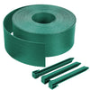 Bordure de jardin PE haute flexible 20M avec piquets vert - voonot.com