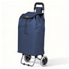 Chariot de courses 2 roues pliable 59L bleu marine - voonot.com