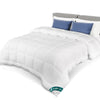 Couette temperee doux avec rembourrage polyester 300gsm 200x200cm blanc - voonot.com