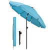Parasol de jardin 2m avec ancrage sol et sac de transport Turquoise - voonot.com