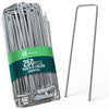 Lot de 250 piquets de fixation pour jardin U 150x30mm en acier galvanise - voonot.com