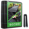 Toile de paillage contre les mauvaises herbes 10Mx1M avec 30 piquets Anti-UV 100g/m2 - voonot.com
