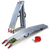 Rampe de chargement pliable Charge lourde antiderapant en acier galvanise 196cm - voonot.com